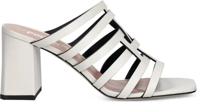 Pollini Sandalen met blokhak Wit