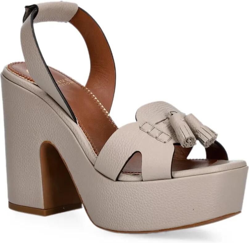 Pollini Sandalen met kwastje en hak Grijs - Foto 3