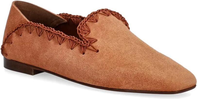 Pollini Sienna loafers met stiksels Bruin - Foto 2