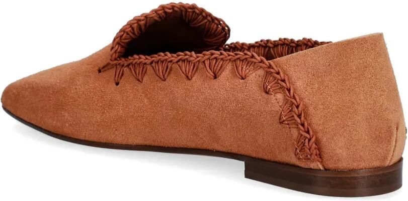 Pollini Sienna loafers met stiksels Bruin - Foto 3