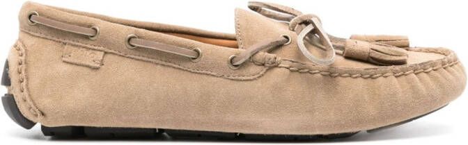 Polo Ralph Lauren Anders suède loafers met kwastje Beige