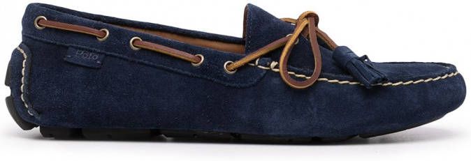 Polo Ralph Lauren Suède moccasins Blauw