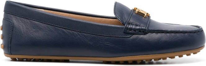 Lauren Ralph Lauren Barnsbury leren loafers Blauw