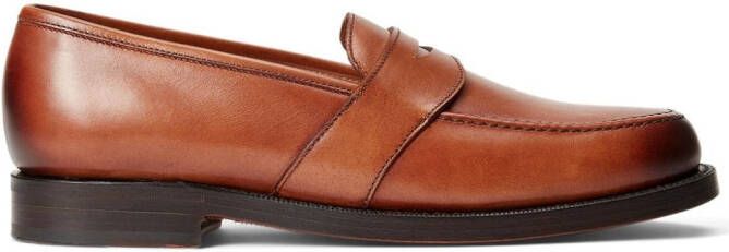 Polo Ralph Lauren Braygan leren loafers Bruin