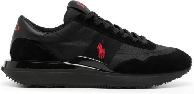 Polo Ralph Lauren Sneakers met geborduurd logo Zwart