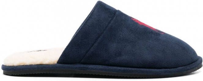 Polo Ralph Lauren Slippers met geborduurd logo Blauw - Foto 2