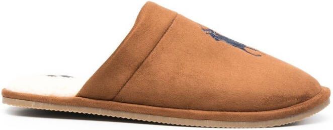 Polo Ralph Lauren Slippers met imitatie lamswol Beige - Foto 2