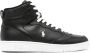 Polo Ralph Lauren Trackster 200 leren sneakers Zwart - Thumbnail 10