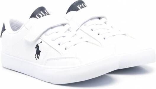 Ralph Lauren Kids Polo Poly low-top sneakers Wit