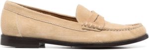 Polo Ralph Lauren leather penny slot loafers Beige