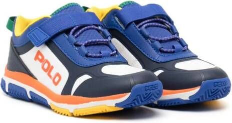 Polo Ralph Lauren Leren sneakers met logoprint Blauw