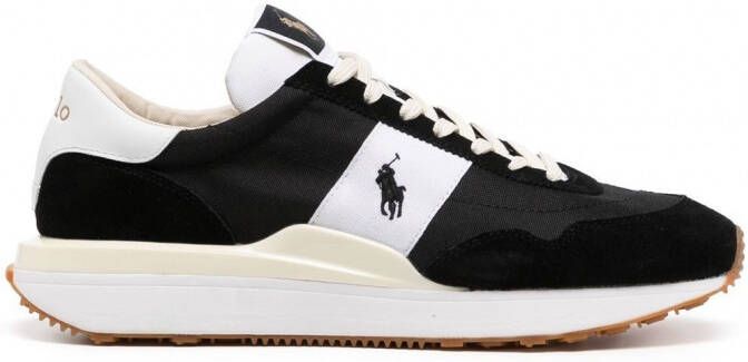 Polo Ralph Lauren Sneakers met geborduurd logo Zwart