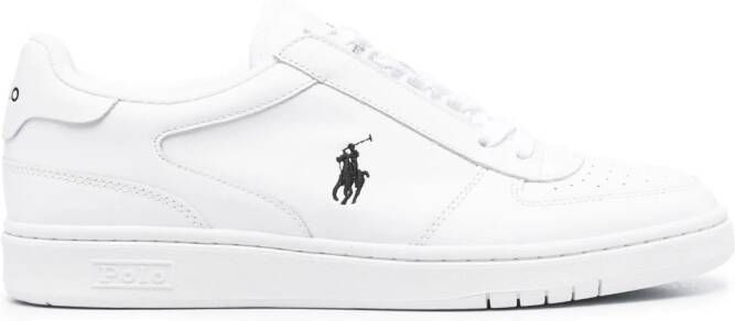 Polo Ralph Lauren Trackster 200 leren sneakers Zwart