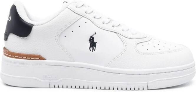 Polo Ralph Lauren Heritage Court II leren sneakers Wit