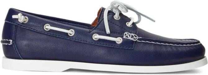 Polo Ralph Lauren Paxton loafers met logopatch Blauw