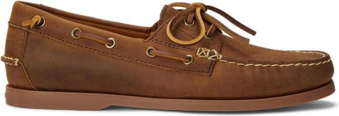 Polo Ralph Lauren Merton leren bootschoenen Bruin