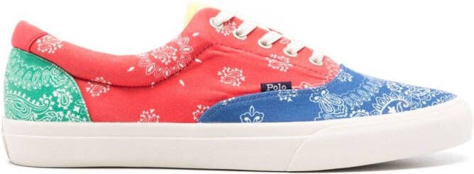 Polo Ralph Lauren Sneakers met colourblocking Geel