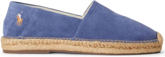 Polo Ralph Lauren Polo Pony suède espadrilles Blauw