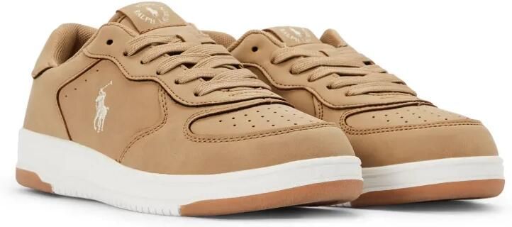 POLO RALPH LAUREN KIDS Court sneakers met geperforeerde details en vlakken Beige