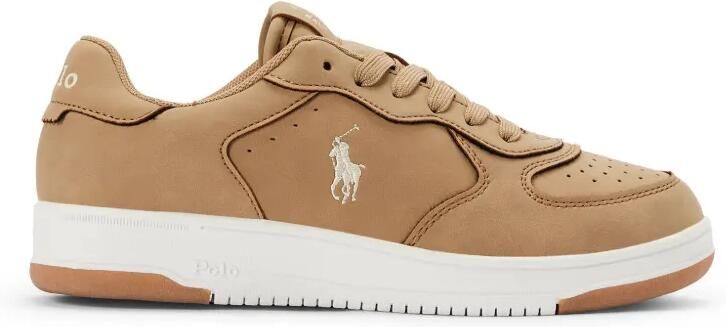 POLO RALPH LAUREN KIDS Court sneakers met geperforeerde details en vlakken Beige - Foto 4