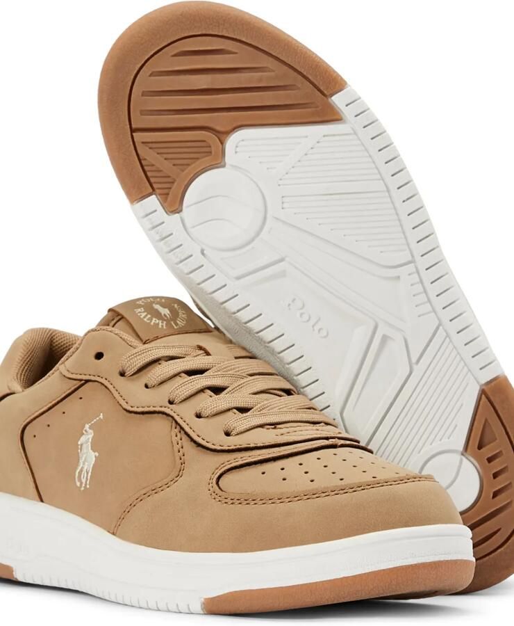 POLO RALPH LAUREN KIDS Court sneakers met geperforeerde details en vlakken Beige - Foto 2