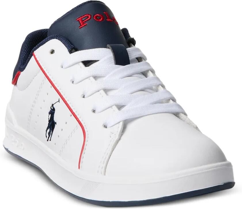POLO RALPH LAUREN KIDS Heritage Court III sneakers met ronde neus Wit