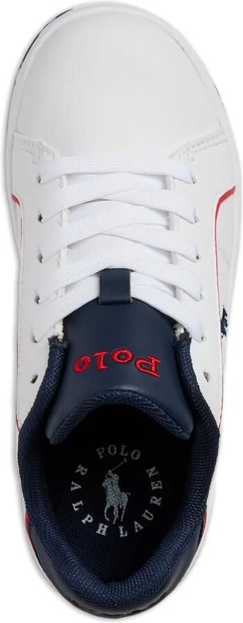 POLO RALPH LAUREN KIDS Heritage Court III sneakers met ronde neus Wit - Foto 4