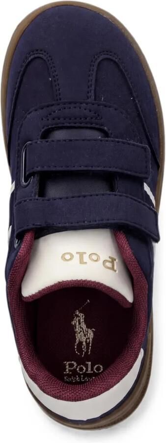 POLO RALPH LAUREN KIDS Heritage Court III T-Toe EZ sneakers met klittenband Blauw - Foto 4