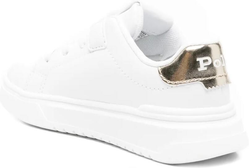 POLO RALPH LAUREN KIDS Heritage Court sneakers met klittenband Wit