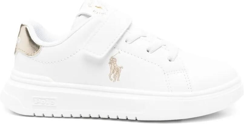 POLO RALPH LAUREN KIDS Heritage Court sneakers met klittenband Wit - Foto 3