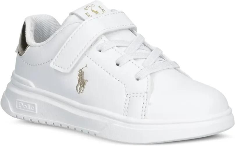 POLO RALPH LAUREN KIDS Heritage Court Super PS sneakers met klittenband Wit