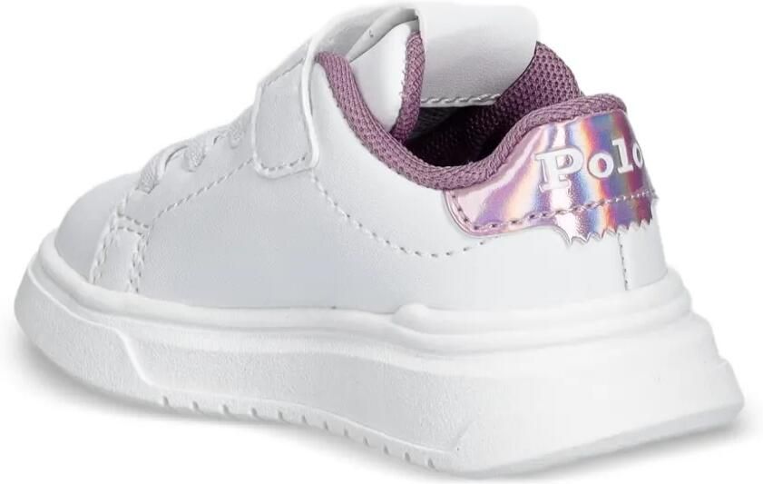POLO RALPH LAUREN KIDS Heritage Court Super sneakers met geborduurd logo en klittenband Wit - Foto 2