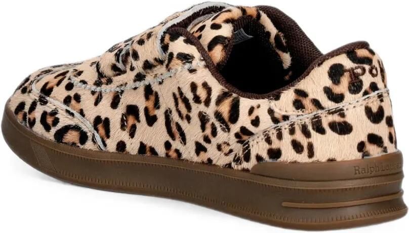 POLO RALPH LAUREN KIDS Hollis EZ sneakers met klittenband en luipaard-print Beige - Foto 2