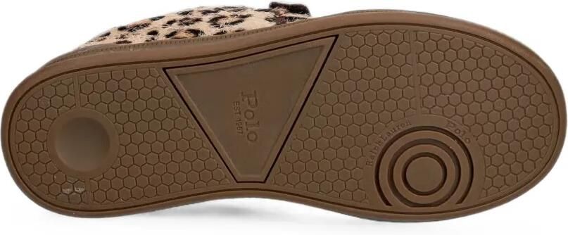 POLO RALPH LAUREN KIDS Hollis EZ sneakers met klittenband en luipaard-print Beige - Foto 5