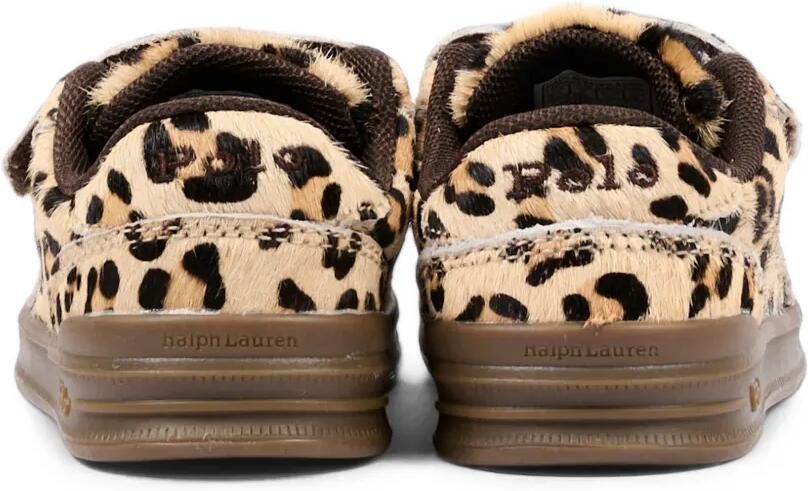 POLO RALPH LAUREN KIDS Sneakers met klittenband Bruin - Foto 3