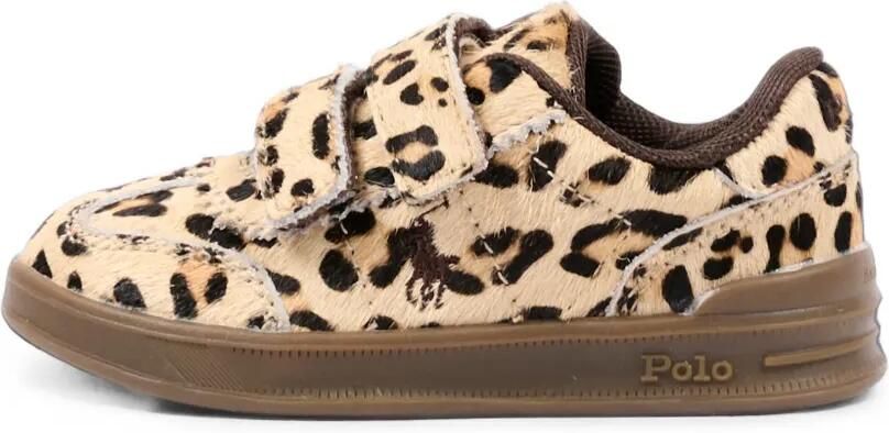 POLO RALPH LAUREN KIDS Sneakers met klittenband Bruin - Foto 5