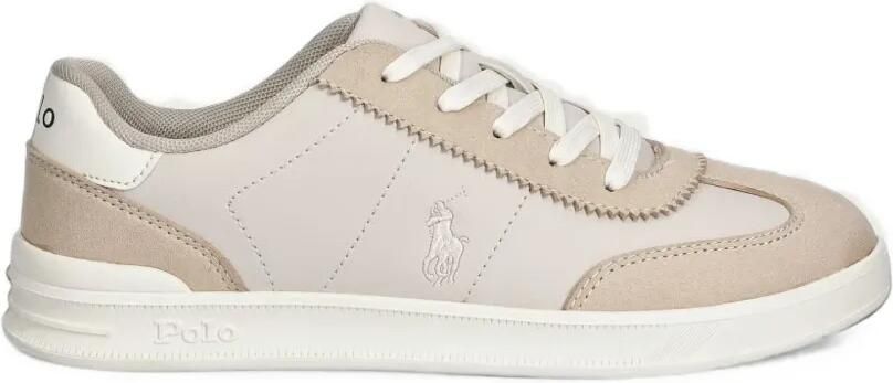 POLO RALPH LAUREN KIDS Hollis sneakers met geborduurd logo en vlakken Beige - Foto 4