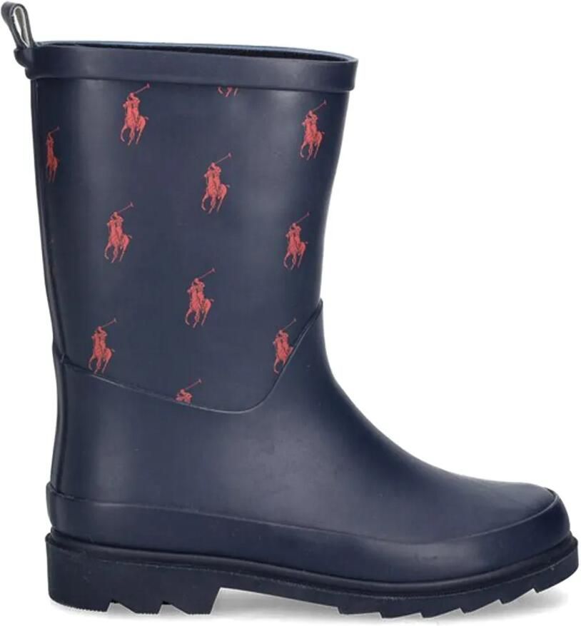 POLO RALPH LAUREN KIDS Laarzen met logo en grafische print Blauw
