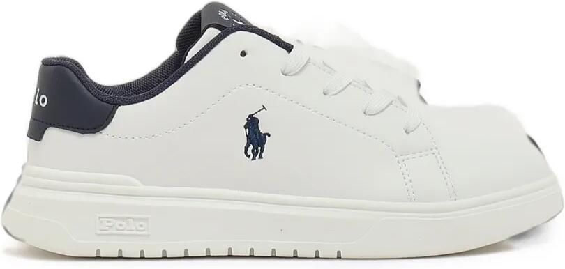POLO RALPH LAUREN KIDS logo-embroidered lace-up sneakers Wit