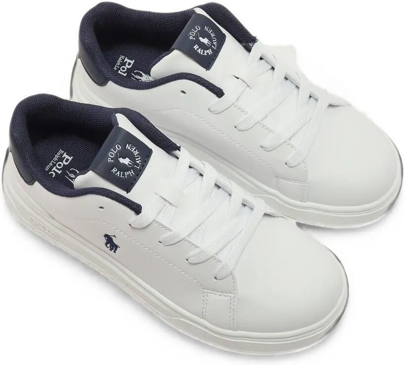 POLO RALPH LAUREN KIDS logo-embroidered lace-up sneakers Wit - Foto 2