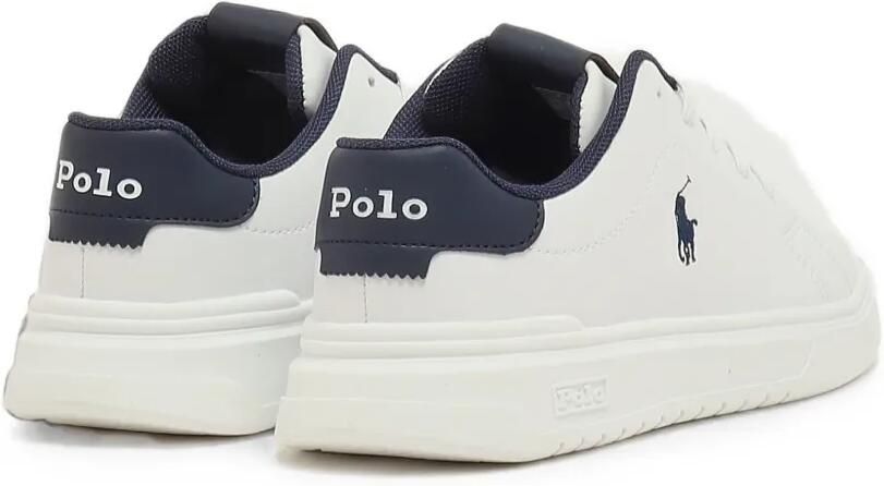 POLO RALPH LAUREN KIDS logo-embroidered lace-up sneakers Wit - Foto 3