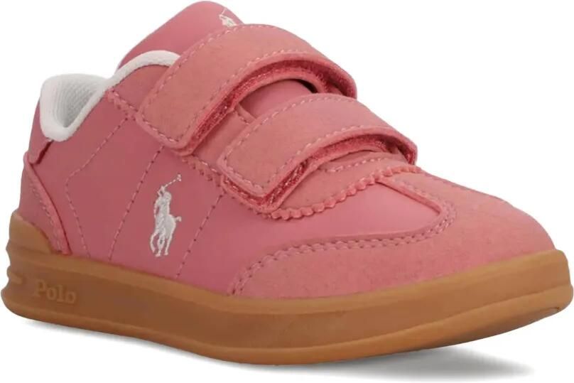 POLO RALPH LAUREN KIDS Polo Pony sneakers met borduurwerk Roze