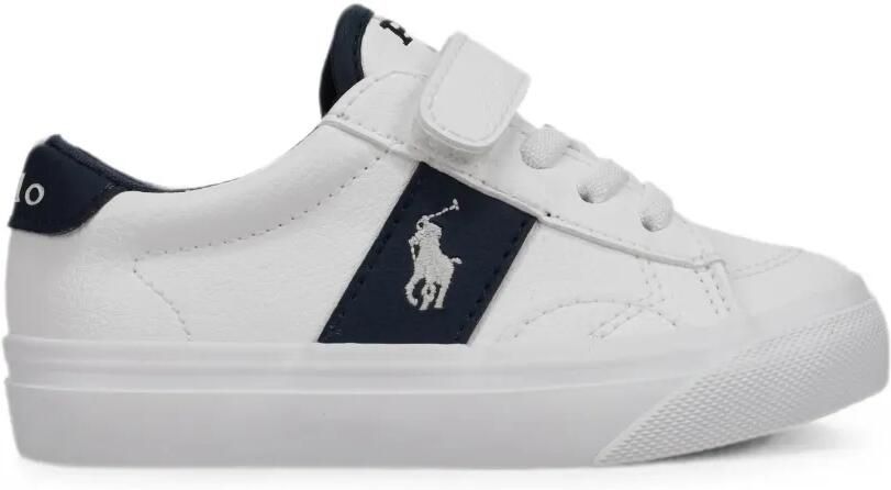 POLO RALPH LAUREN KIDS Polo Pony sneakers met klittenband Wit