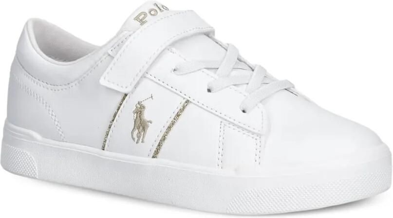 POLO RALPH LAUREN KIDS Polo Pony sneakers met klittenband Wit