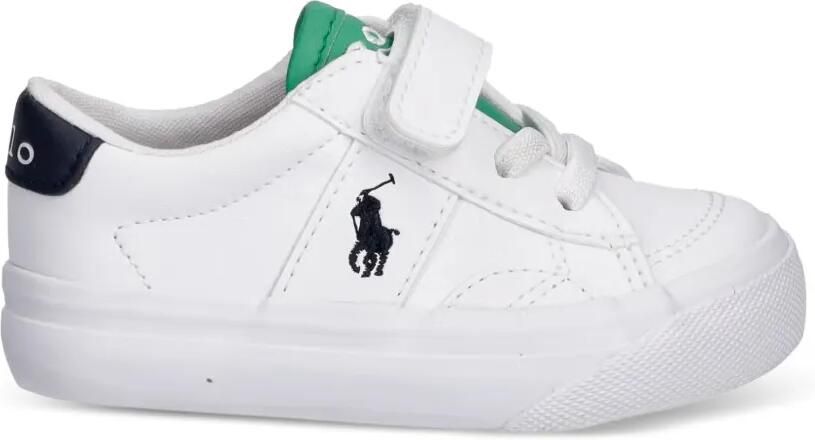 POLO RALPH LAUREN KIDS Pony sneakers met klittenband en borduurwerk Wit - Foto 3