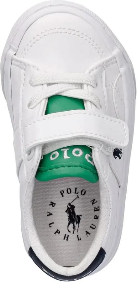 POLO RALPH LAUREN KIDS Pony sneakers met klittenband en borduurwerk Wit - Foto 2