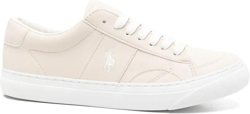 POLO RALPH LAUREN KIDS Ryley leren sneakers Beige