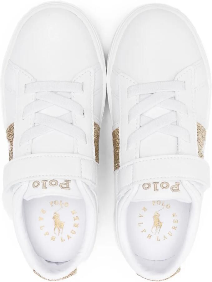 POLO RALPH LAUREN KIDS Sneakers met glitter Wit - Foto 2