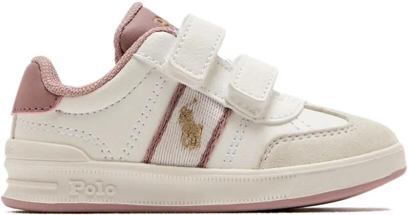 POLO RALPH LAUREN KIDS Sneakers met klittenband en logodetail Wit