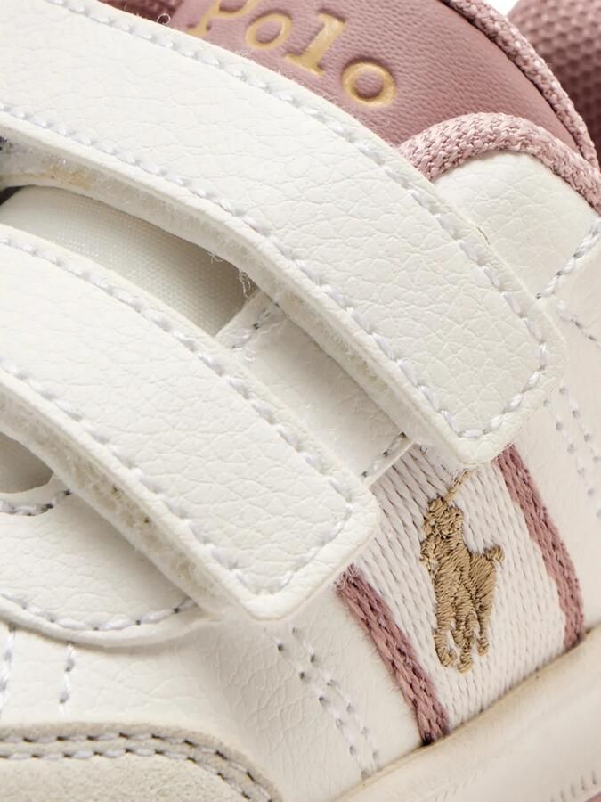 POLO RALPH LAUREN KIDS Sneakers met klittenband en logodetail Wit - Foto 3